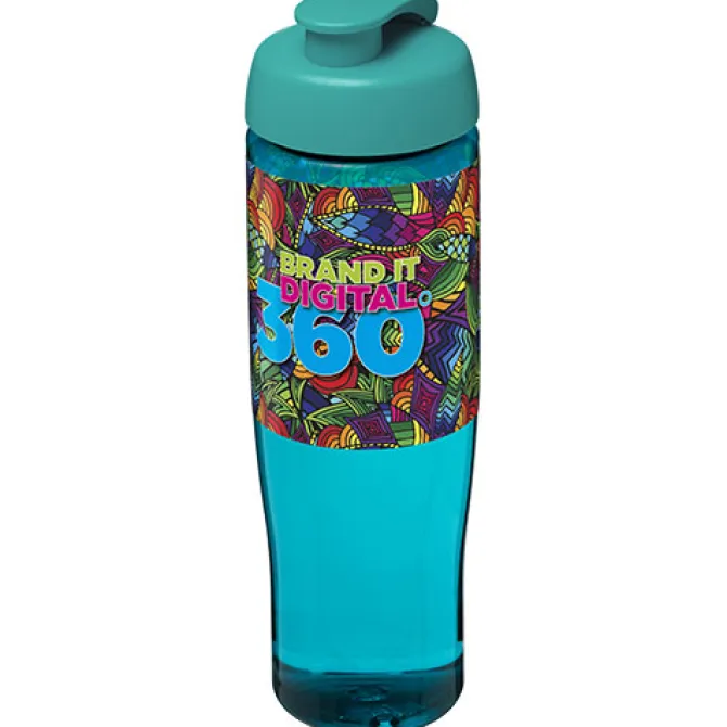 Bidon H2O Tempo® o pojemności 700 ml z wieczkiem zaciskowym / Morski 21004021