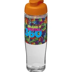 Bidon H2O Tempo® o pojemności 700 ml z wieczkiem zaciskowym / Przezroczysty 21004007