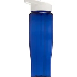 Bidon H2O Tempo® o pojemności 700 ml z wieczkiem z słomką / Niebieski 21004411