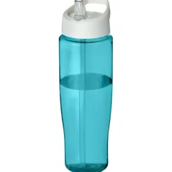 Bidon H2O Tempo® o pojemności 700 ml z wieczkiem z słomką / Błękitny 21004413