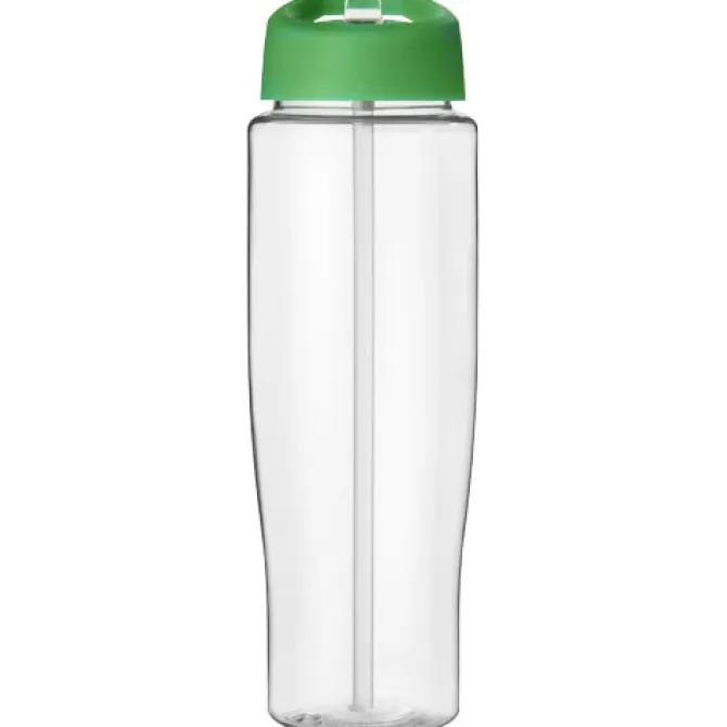 Bidon H2O Tempo® o pojemności 700 ml z wieczkiem z słomką / Przezroczysty 21004420
