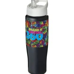 Bidon H2O Tempo® o pojemności 700 ml z wieczkiem z słomką / Różowy 21004428