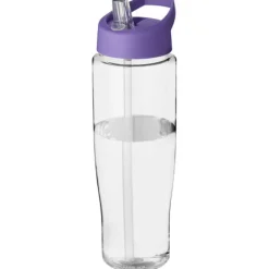 Bidon H2O Tempo® o pojemności 700 ml z wieczkiem z słomką / Przezroczysty 21004424