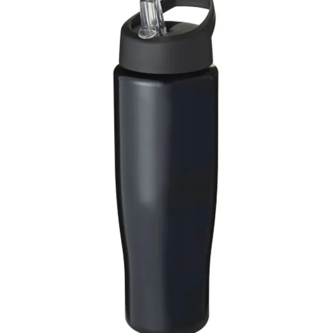 Bidon H2O Tempo® o pojemności 700 ml z wieczkiem z słomką / Różowy 21004414