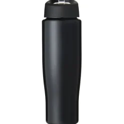 Bidon H2O Tempo® o pojemności 700 ml z wieczkiem z słomką / Różowy 21004414