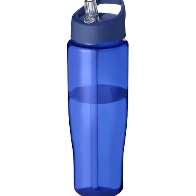 Bidon H2O Tempo® o pojemności 700 ml z wieczkiem z słomką / Niebieski 21004417