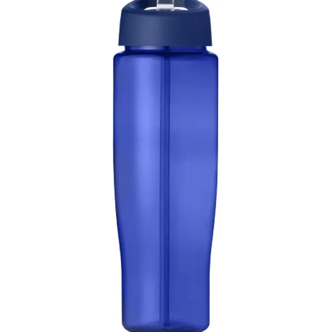Bidon H2O Tempo® o pojemności 700 ml z wieczkiem z słomką / Niebieski 21004417