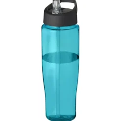 Bidon H2O Tempo® o pojemności 700 ml z wieczkiem z słomką / Błękitny 21004405