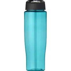 Bidon H2O Tempo® o pojemności 700 ml z wieczkiem z słomką / Błękitny 21004405