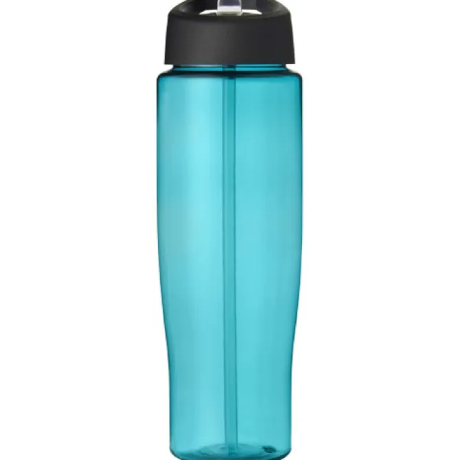 Bidon H2O Tempo® o pojemności 700 ml z wieczkiem z słomką / Błękitny 21004405