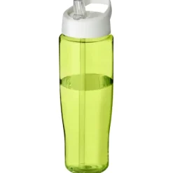 Bidon H2O Tempo® o pojemności 700 ml z wieczkiem z słomką / Niebieski 21004403
