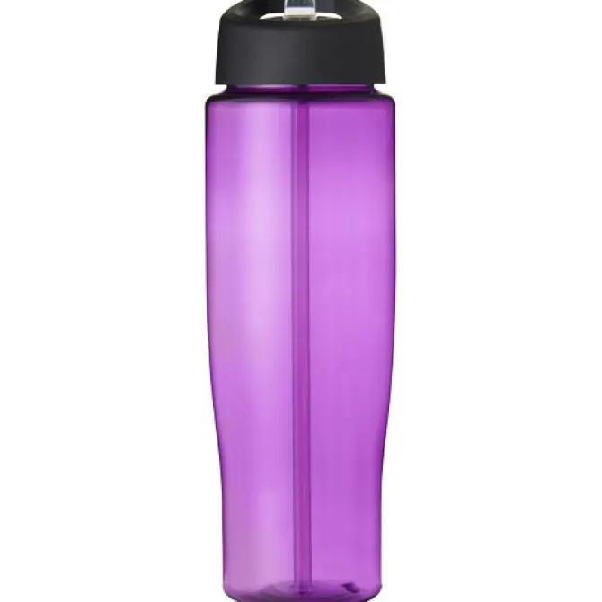 Bidon H2O Tempo® o pojemności 700 ml z wieczkiem z słomką / Fioletowy 21004407