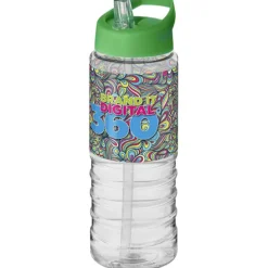 Bidon H2O Treble o pojemności 750 ml z wieczkiem z dzióbkiem / Przezroczysty 21087707