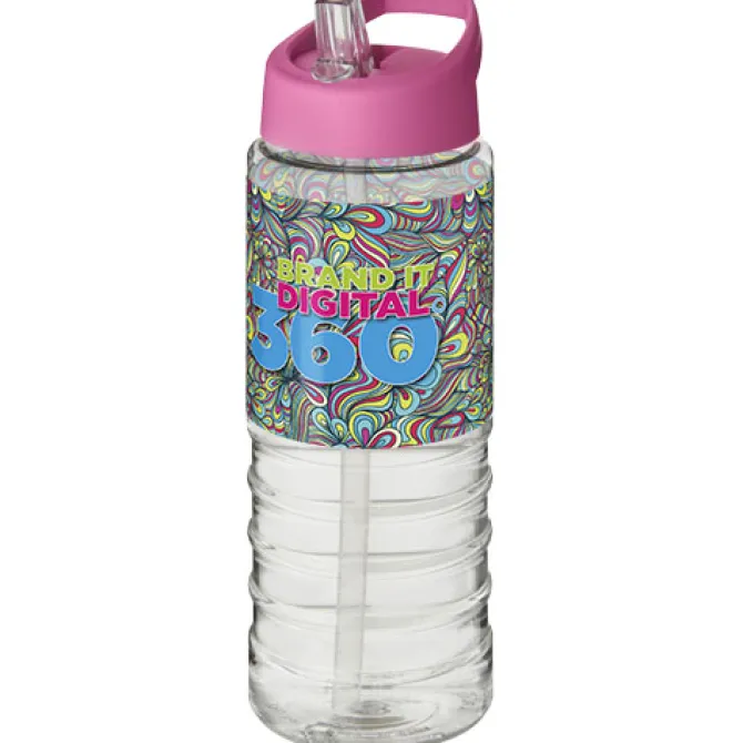 Bidon H2O Treble o pojemności 750 ml z wieczkiem z dzióbkiem / Przezroczysty 21087710