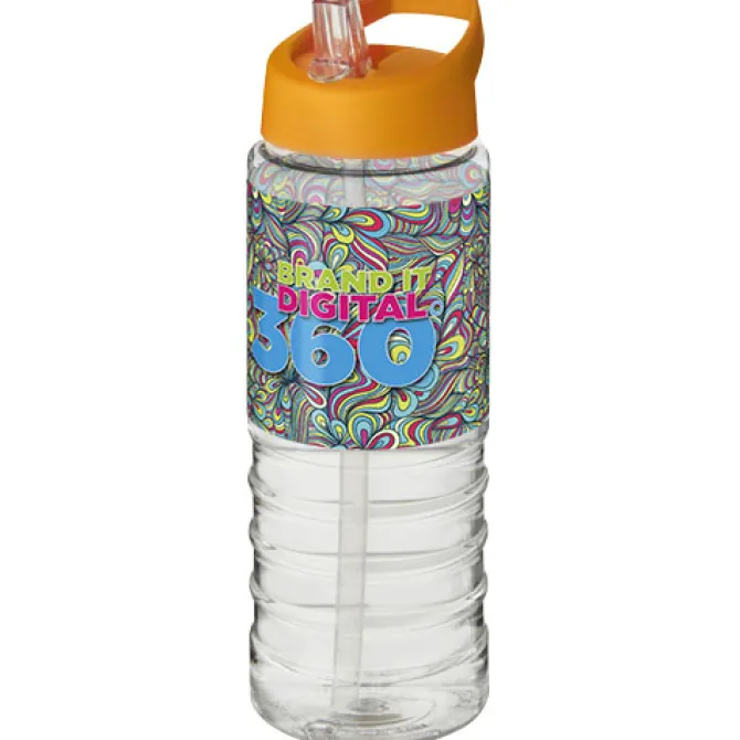 Bidon H2O Treble o pojemności 750 ml z wieczkiem z dzióbkiem / Przezroczysty 21087709