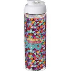 Bidon H2O Vibe o pojemności 850 ml z otwieranym wieczkiem / Przezroczysty 21009401