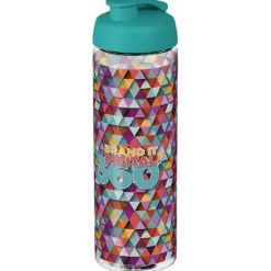 Bidon H2O Vibe o pojemności 850 ml z otwieranym wieczkiem / Niebieski 21009412