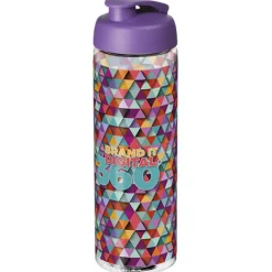 Bidon H2O Vibe o pojemności 850 ml z otwieranym wieczkiem / Przezroczysty 21009409