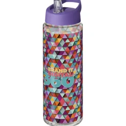 Bidon H2O Vibe o pojemności 850 ml z wieczkiem z dzióbkiem / Ciemnografitowy 21009603