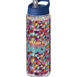 Bidon H2O Vibe o pojemności 850 ml z wieczkiem z dzióbkiem / Przezroczysty 21009609