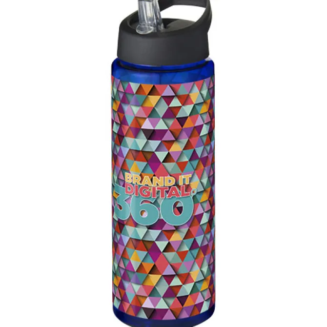 Bidon H2O Vibe o pojemności 850 ml z wieczkiem z dzióbkiem / Niebieski 21009604