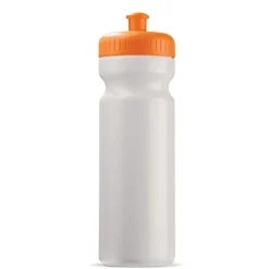 Bidon sportowy BIO 750ml / Biały / pomarańczowy LT98860-N0126