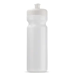 Bidon sportowy BIO 750ml / Transparentny / biały LT98860-N0401