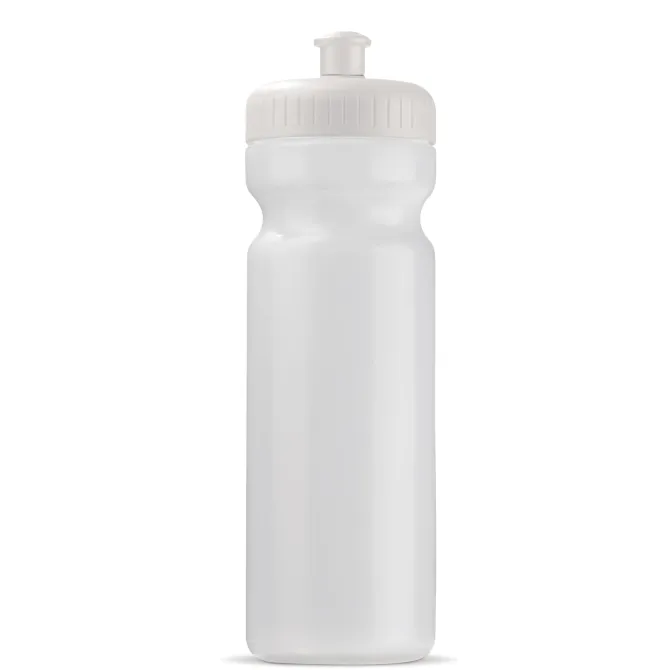 Bidon sportowy BIO 750ml / Transparentny / biały LT98860-N0401
