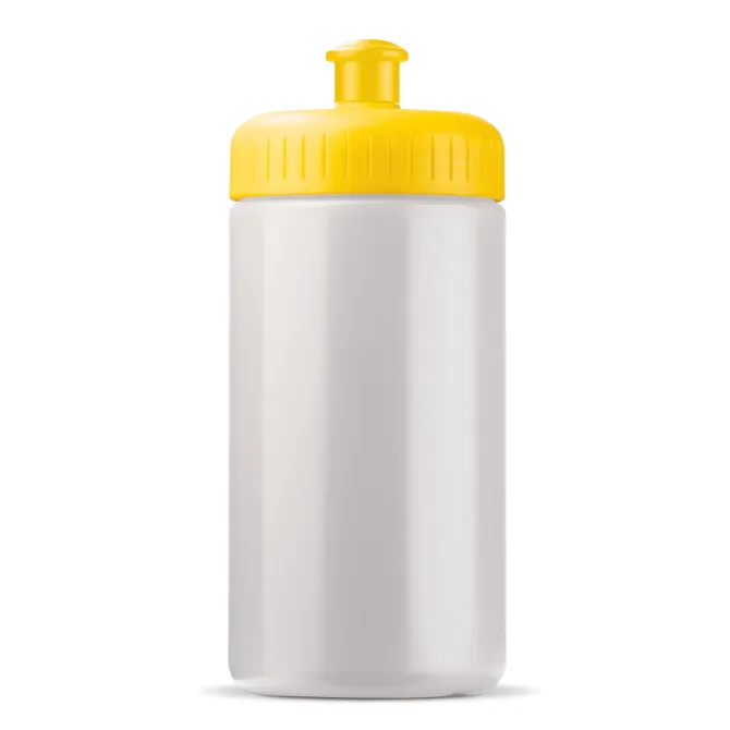 Bidon Sportowy Classic 500ml / Biały / żółty LT98795-N0141