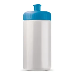 Bidon Sportowy Classic 500ml / Biały / jasnoniebieski LT98795-N0112