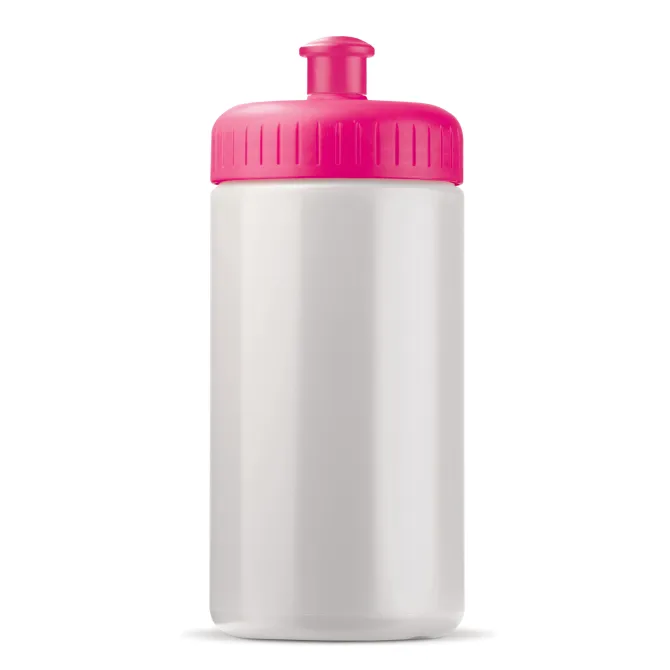 Bidon Sportowy Classic 500ml / Biały / różowy LT98795-N0176