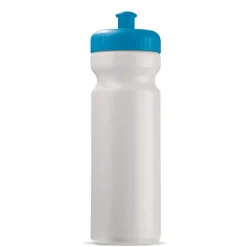 Bidon Sportowy Classic 750ml / Biały / jasnoniebieski LT98797-N0112
