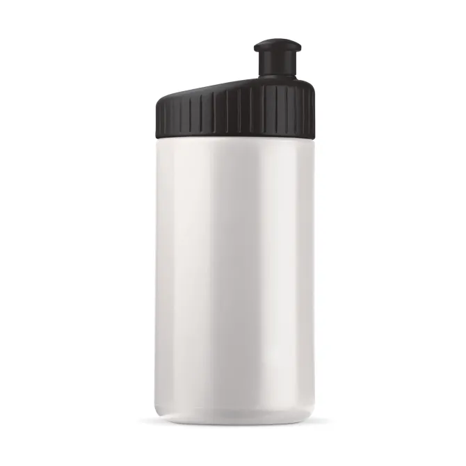 Bidon Sportowy Design 500ml / Biały / czarny LT98796-N0102