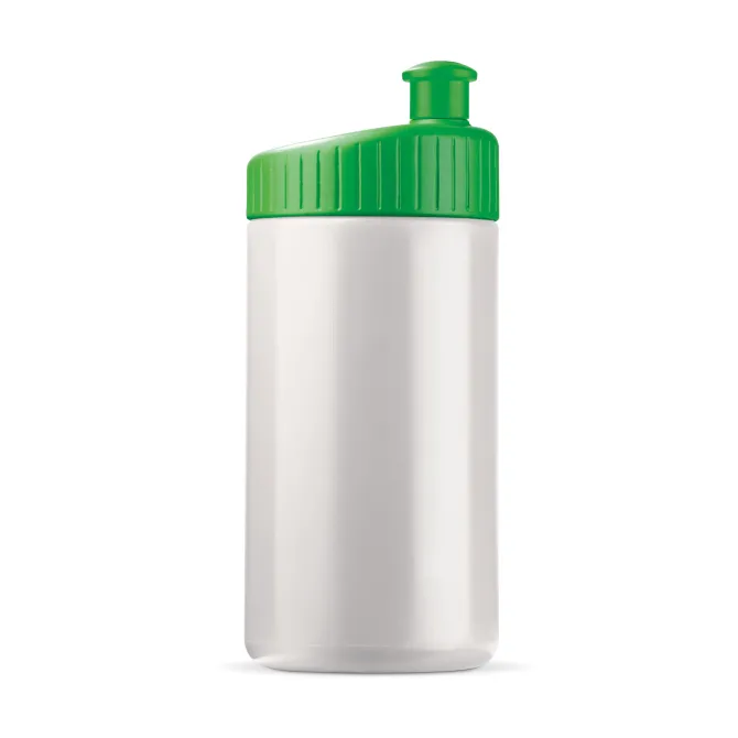 Bidon Sportowy Design 500ml / Biały / zielony LT98796-N0131