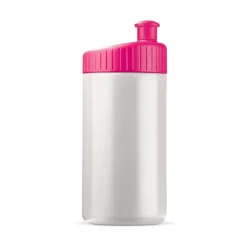 Bidon Sportowy Design 500ml / Biały / różowy LT98796-N0176