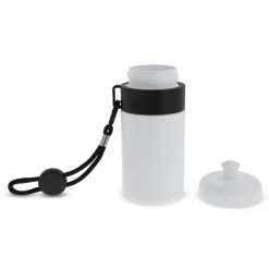 Bidon Sportowy Z Obwódka I Kolorowym Sznurkiem 500ml / Biały / czarny LT98785-N0102