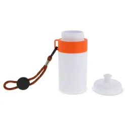 Bidon Sportowy Z Obwódka I Kolorowym Sznurkiem 500ml / Biały / pomarańczowy LT98785-N0126
