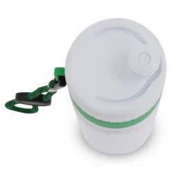 Bidon Sportowy Z Obwódka I Kolorowym Sznurkiem 750ml / Biały / jasnoniebieski LT98736-N0112