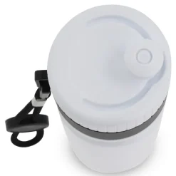 Bidon Sportowy Z Obwódka I Kolorowym Sznurkiem 750ml / Biały / pomarańczowy LT98736-N0126