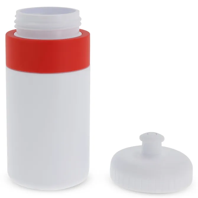 Bidon Sportowy Z Obwódka 500ml / Biały / czerwony LT98735-N0121
