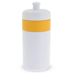 Bidon Sportowy Z Obwódka 500ml / Biały / żółty LT98735-N0141