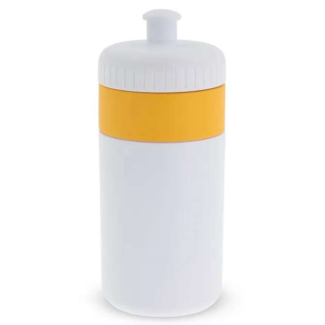 Bidon Sportowy Z Obwódka 500ml / Biały / żółty LT98735-N0141