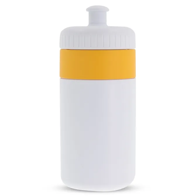 Bidon Sportowy Z Obwódka 500ml / Biały / żółty LT98735-N0141