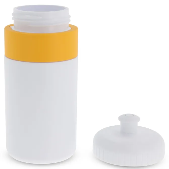 Bidon Sportowy Z Obwódka 500ml / Biały / żółty LT98735-N0141