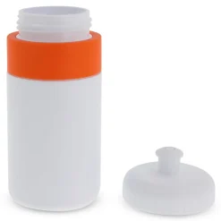 Bidon Sportowy Z Obwódka 500ml / Biały / pomarańczowy LT98735-N0126