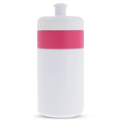 Bidon Sportowy Z Obwódka 500ml / Biały / różowy LT98735-N0176
