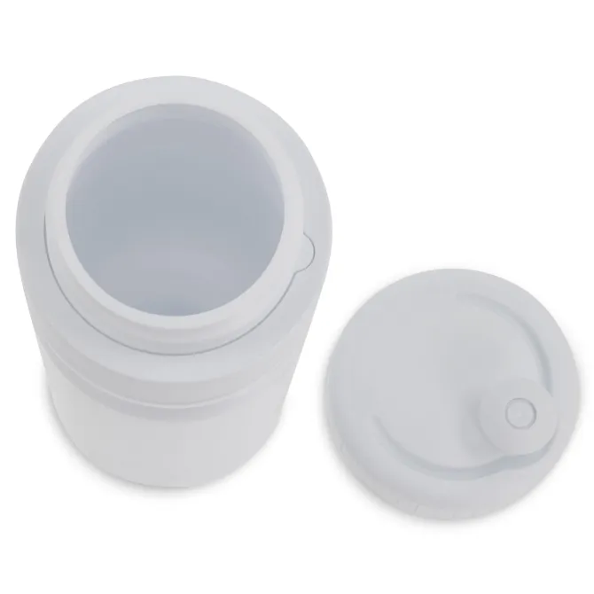 Bidon sportowy z obwódką 750ml / Biały / biały LT98786-N0101