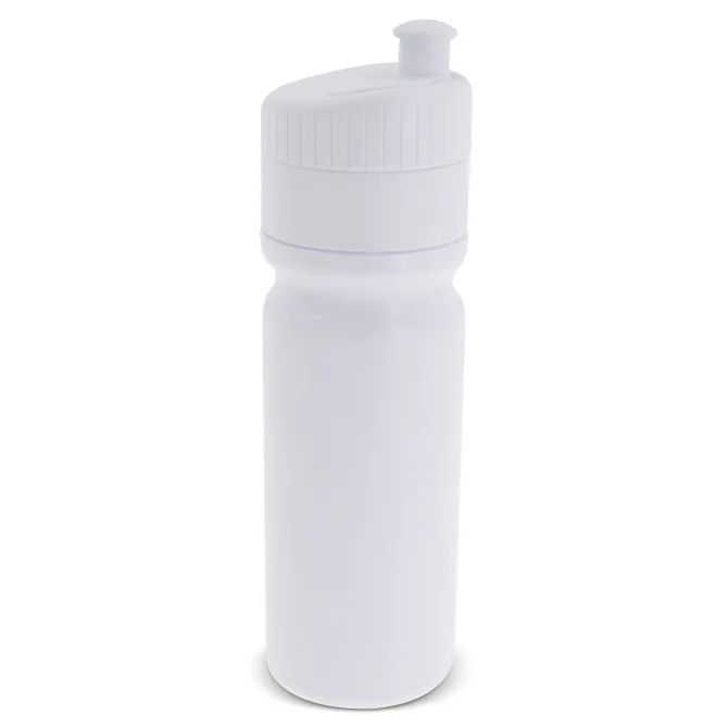 Bidon sportowy z obwódką 750ml / Biały / biały LT98786-N0101