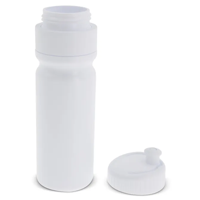 Bidon sportowy z obwódką 750ml / Biały / biały LT98786-N0101