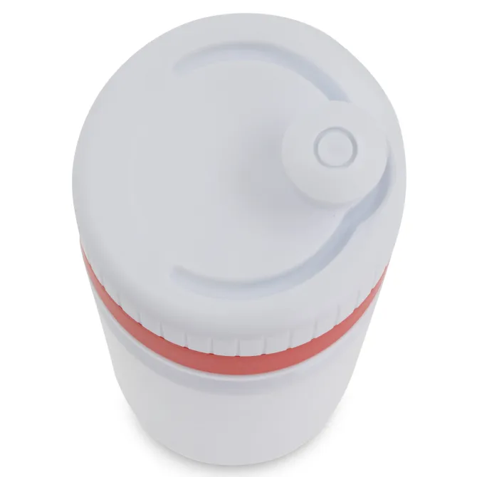 Bidon sportowy z obwódką 750ml / Biały / czerwony LT98786-N0121